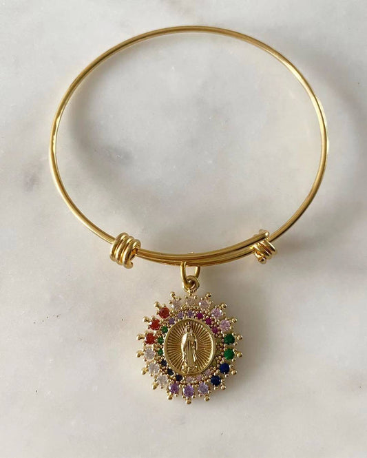 Multicolored Our Lady of Guadalupe Bangle