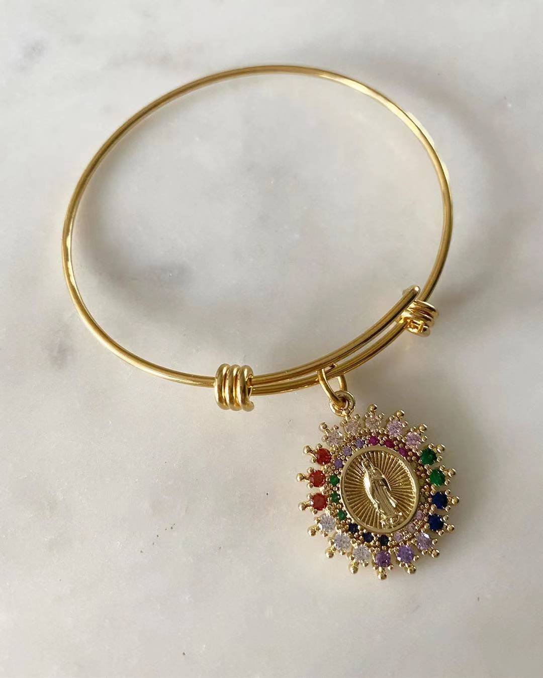 Multicolored Our Lady of Guadalupe Bangle
