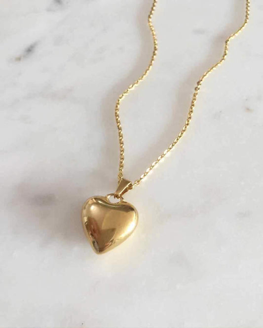 Puff Heart Necklace