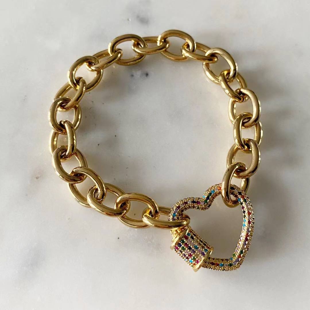 Simone Heart Lock Bracelet
