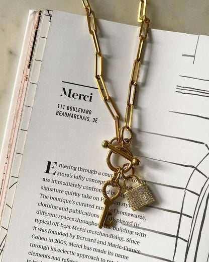 Unlock my Heart Chain Necklace