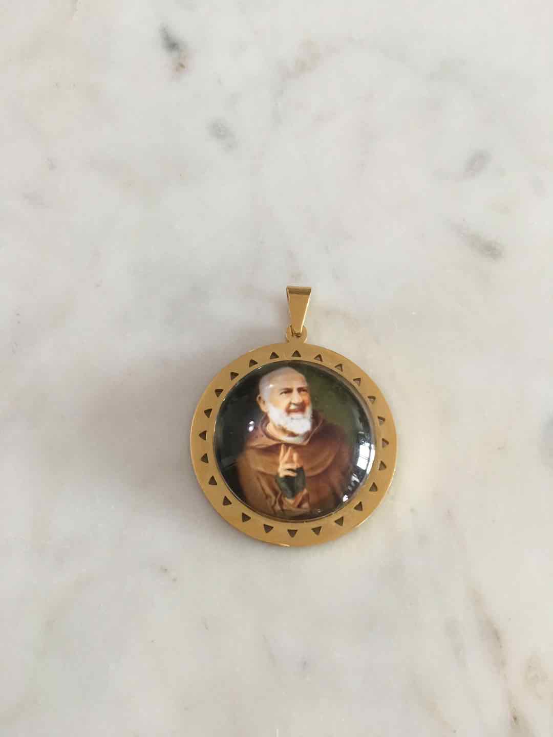 St. Pio Dome Pendant