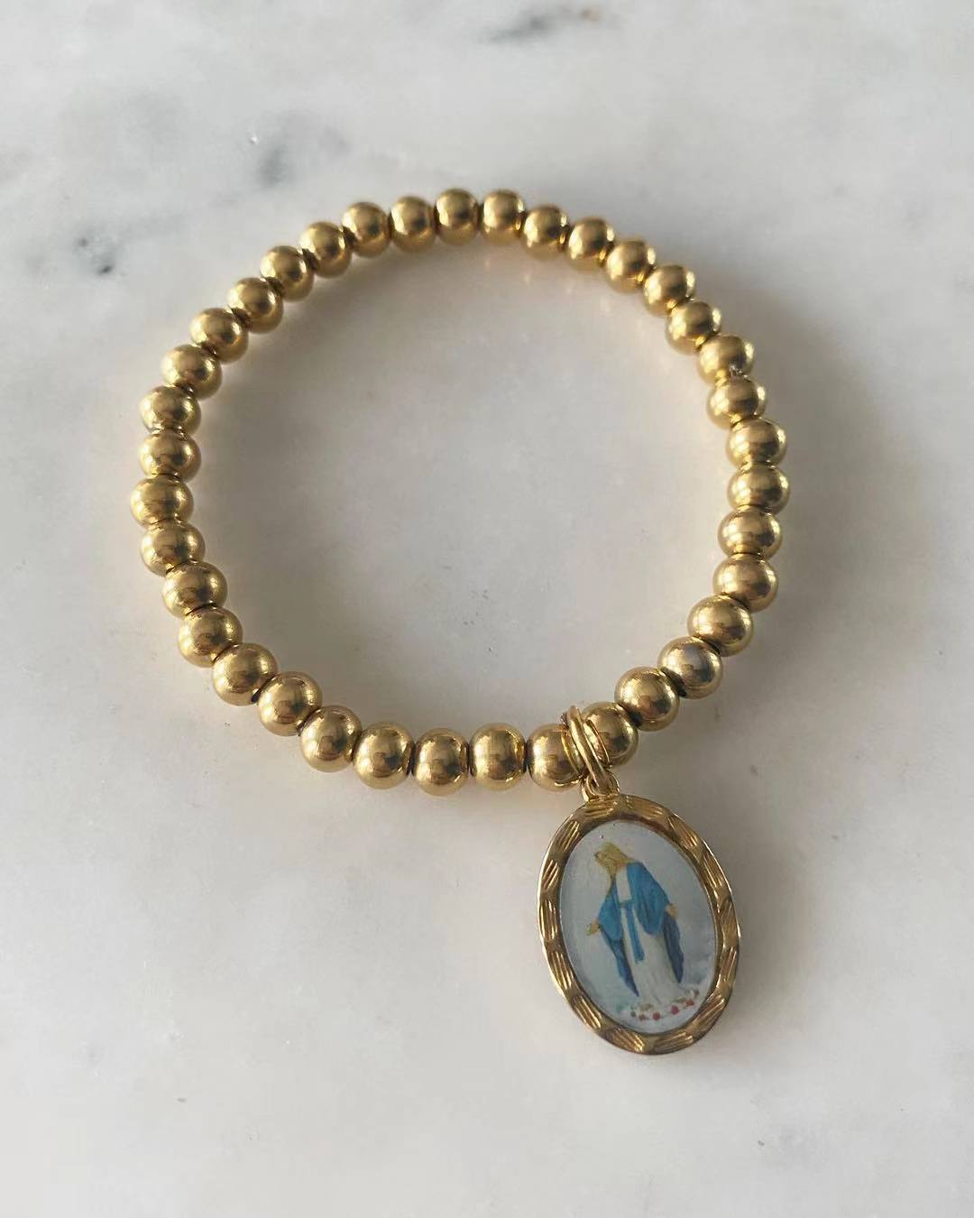 Miraculous Mama Mary Stretchable Bracelet