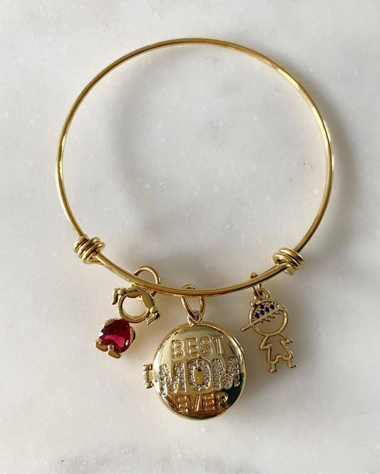 Best Mom Locket Bangle